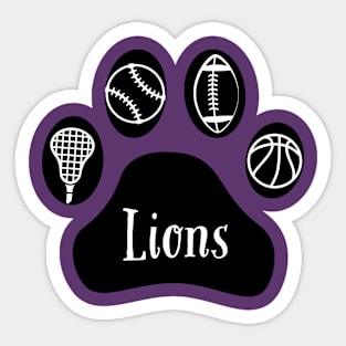 Lions sports paw Sticker